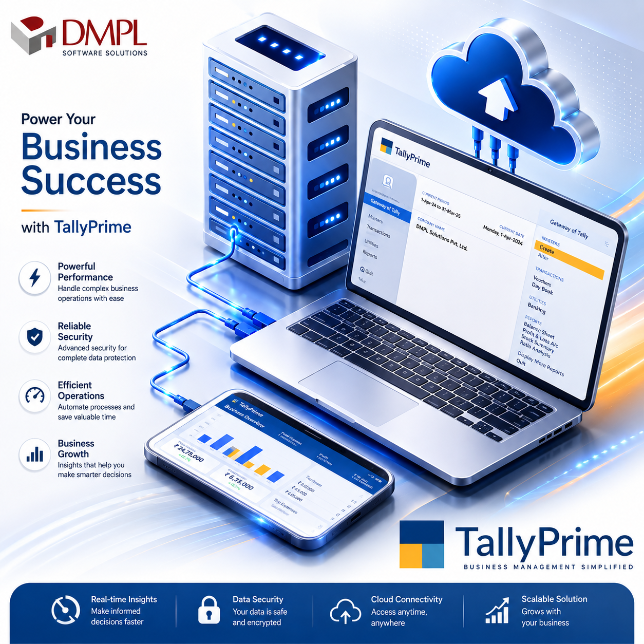 TallyPrime software for business accounting and GST management by Doric Multimedia Ludhiana