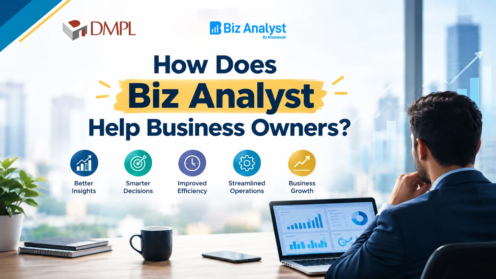 How does Biz Analyst help business owners manage business data from mobile