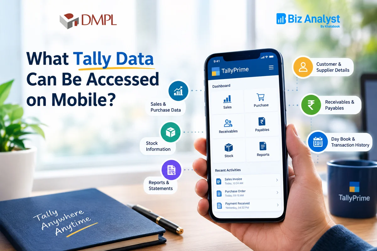 What Tally data can be accessed on mobile?