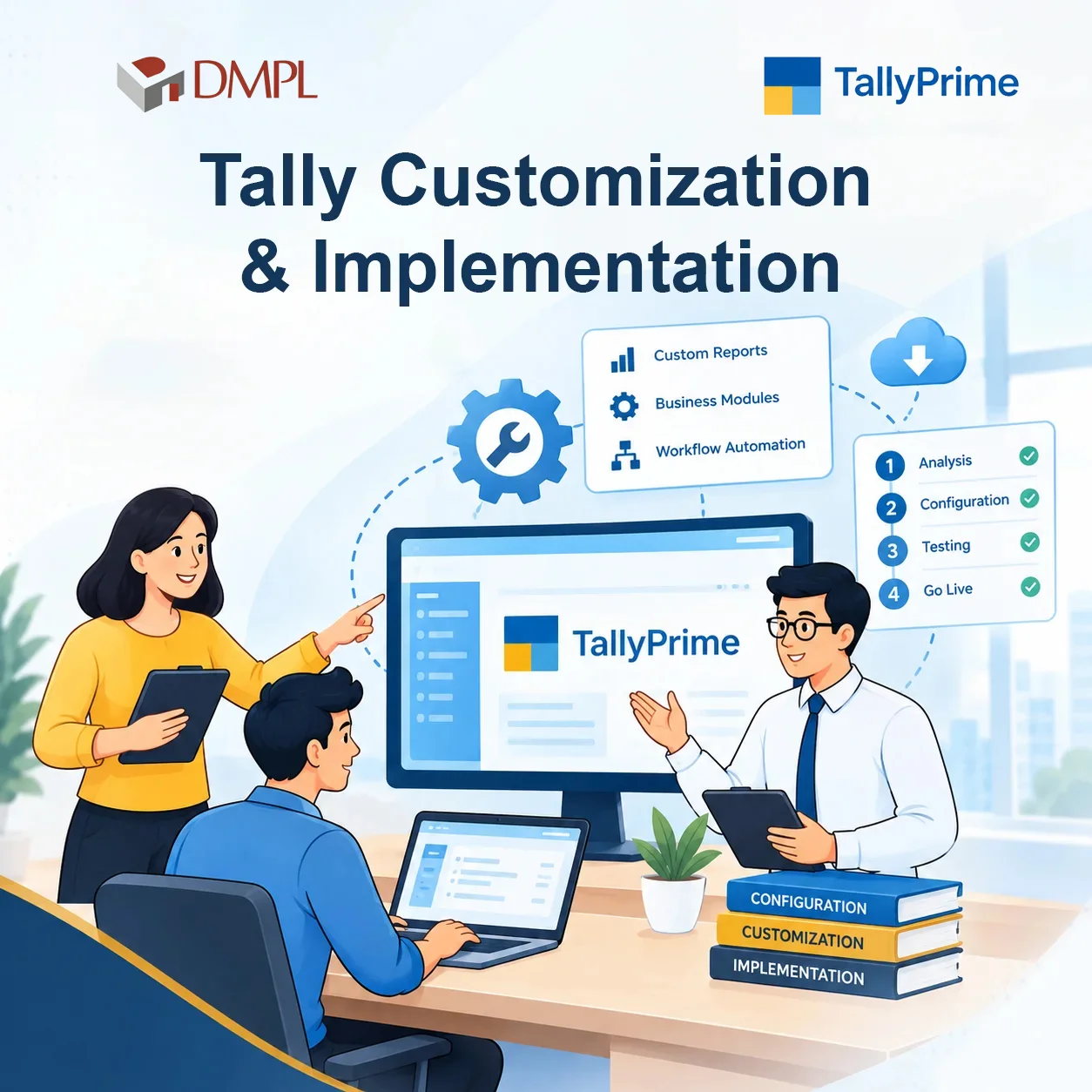 TallyPrime customization and implementation services by Doric Multimedia